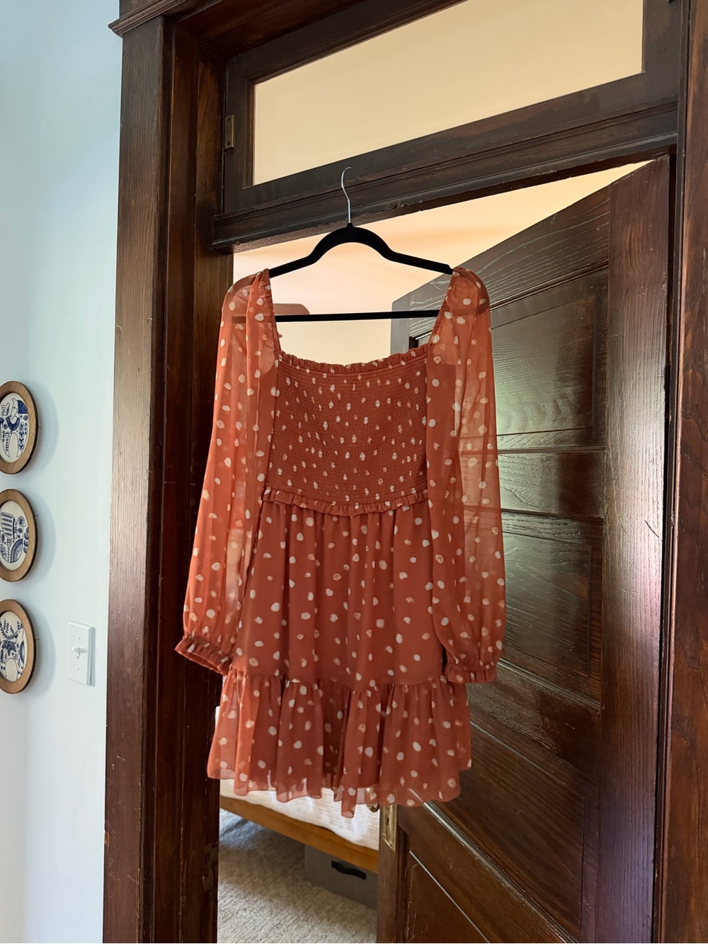 Wilfred Tempest Smocked Mini Dress